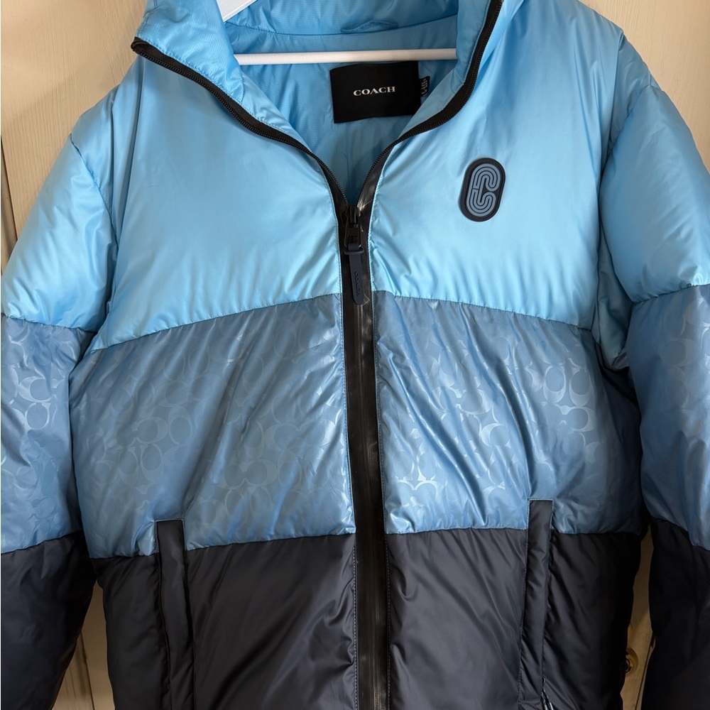 Coach Two-Tone Puffer Jacket - Picture 2 of 5